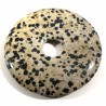 Pendentif donuts en jaspe dalmatien 5cm