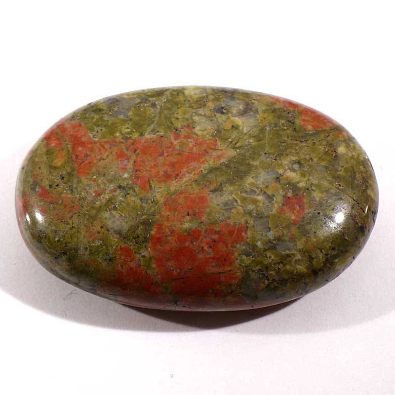 Galet de massage en unakite 6cm Galet de massage en unakite 6cm
