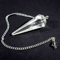 pendule classique en cristal de roche 3cm
