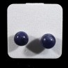 puces d'oreilles en sodalite et argent