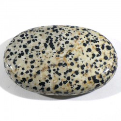 Galet de massage en jaspe dalmatien 6cm