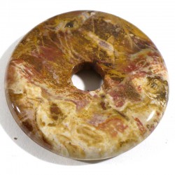 Pendentif donuts en agate crazy lace 3cm