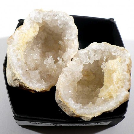 Géode de Quartz du Maroc - boite de collection 4cm