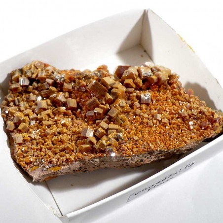 Vanadinite du Maroc - boite de collection 6cm Vanadinite du Maroc - boite de collection 6cm