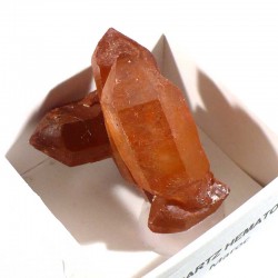 Quartz hématoïde du Maroc - boite de collection 4cm