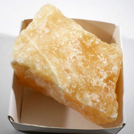 Calcite orange du Mexique - boite de collection 6cm