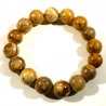 Bracelet en jaspe paysage perles rondes 12mm