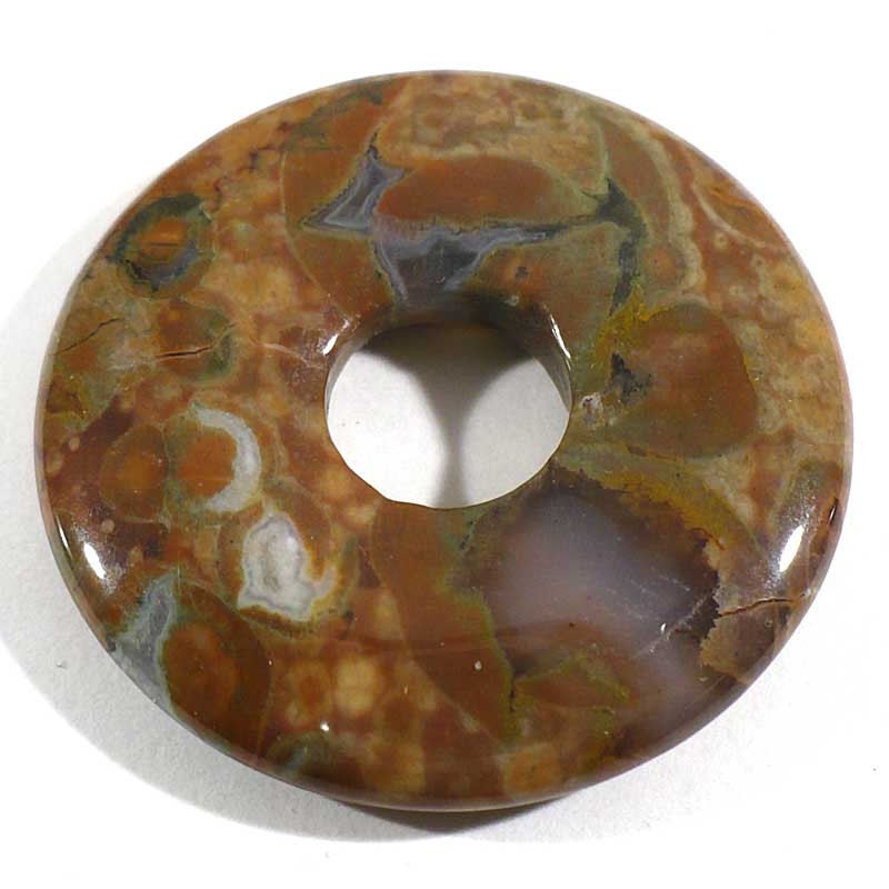 Pendentif donuts en rhyolite 3cm